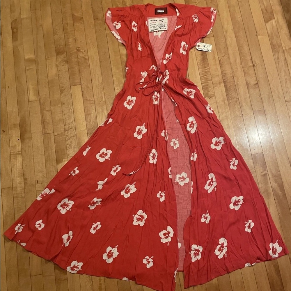 Reformation Scarlet Floral Maxi Dress